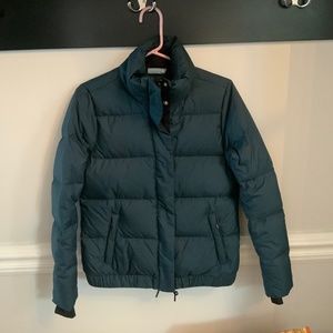 Athleta XS teal puffer jacket